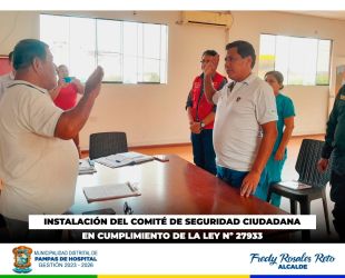 𝐈𝐍𝐒𝐓𝐀𝐋𝐀𝐂𝐈𝐎́𝐍 𝐘 𝐉𝐔𝐑𝐀𝐌𝐄𝐍𝐓𝐀𝐂𝐈𝐎́𝐍 𝐃𝐄𝐋 𝐂𝐎𝐌𝐈𝐓𝐄́ 𝐃𝐄 𝐒𝐄𝐆𝐔𝐑𝐈𝐃𝐀𝐃 𝐂𝐈𝐔𝐃𝐀𝐃𝐀𝐍𝐀 𝟐𝟎𝟐𝟒 
