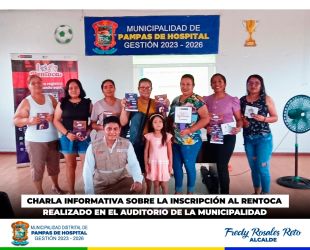 ✅️ 𝐂𝐇𝐀𝐑𝐋𝐀 𝐈𝐍𝐅𝐎𝐑𝐌𝐀𝐓𝐈𝐕𝐀 𝐒𝐎𝐁𝐑𝐄 𝐋𝐀 𝐈𝐍𝐒𝐂𝐑𝐈𝐏𝐂𝐈𝐎́𝐍 𝐀 𝐑𝐄𝐍𝐓𝐎𝐂𝐀 ✅️