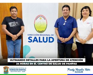 ✅ 𝐔𝐋𝐓𝐈𝐌𝐀𝐍𝐃𝐎 𝐃𝐄𝐓𝐀𝐋𝐋𝐄𝐒 𝐏𝐀𝐑𝐀 𝐋𝐀 𝐀𝐏𝐄𝐑𝐓𝐔𝐑𝐀 𝐃𝐄 𝐀𝐓𝐄𝐍𝐂𝐈𝐎́𝐍 𝐃𝐄 𝟐𝟒 𝐇𝐎𝐑𝐀𝐒 𝐄𝐍 𝐄𝐋 𝐂.𝐒. 𝐃𝐄 𝐏𝐀𝐌𝐏𝐀𝐒 ✅