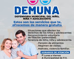 ✅ 𝐃𝐄𝐅𝐄𝐍𝐒𝐎𝐑𝐈́𝐀 𝐌𝐔𝐍𝐈𝐂𝐈𝐏𝐀𝐋 𝐃𝐄𝐋 𝐍𝐈𝐍̃𝐎, 𝐍𝐈𝐍̃𝐀 𝐘 𝐀𝐃𝐎𝐋𝐄𝐒𝐂𝐄𝐍𝐓𝐄 (𝐃𝐄𝐌𝐔𝐍𝐀) ✅
