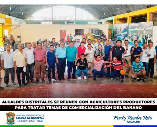 ✅ 𝐀𝐋𝐂𝐀𝐋𝐃𝐄𝐒 𝐃𝐈𝐒𝐓𝐑𝐈𝐓𝐀𝐋𝐄𝐒 𝐒𝐄 𝐑𝐄𝐔𝐍𝐄𝐍 𝐂𝐎𝐍 𝐋𝐎𝐒 𝐀𝐆𝐑𝐈𝐂𝐔𝐋𝐓𝐎𝐑𝐄𝐒 𝐏𝐑𝐎𝐃𝐔𝐂𝐓𝐎𝐑𝐄𝐒 𝐏𝐀𝐑𝐀 𝐓𝐑𝐀𝐓𝐀𝐑 𝐄𝐋 𝐓𝐄𝐌𝐀 𝐃𝐄 𝐂𝐎𝐌𝐄𝐑𝐂𝐈𝐀𝐋𝐈𝐙𝐀𝐂𝐈𝐎́𝐍 𝐃𝐄𝐋 𝐁𝐀𝐍𝐀𝐍𝐎 ✅