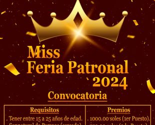 👸👑 𝐂𝐎𝐍𝐕𝐎𝐂𝐀𝐓𝐎𝐑𝐈𝐀 - 𝐌𝐈𝐒𝐒 𝐅𝐄𝐑𝐈𝐀 𝐏𝐀𝐓𝐑𝐎𝐍𝐀𝐋 𝟐𝟎𝟐𝟒 👑👸