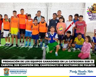 ⚽️🏆 𝐏𝐑𝐄𝐌𝐈𝐀𝐂𝐈𝐎́𝐍 𝐃𝐄 𝐋𝐎𝐒 𝐄𝐐𝐔𝐈𝐏𝐎𝐒 𝐆𝐀𝐍𝐀𝐃𝐎𝐑𝐄𝐒 𝐃𝐄 𝐋𝐀 𝐂𝐀𝐓𝐄𝐆𝐎𝐑𝐈𝐀 𝐒𝐔𝐁 𝟏𝟐🏆⚽️
